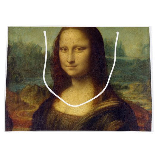 Mona Lisa, Leonardo da Vinci Große Geschenktüte (Vorderseite)