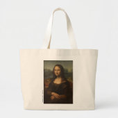 Mona Lisa Leonardo Da Vinci Jumbo Stoffbeutel (Vorne)