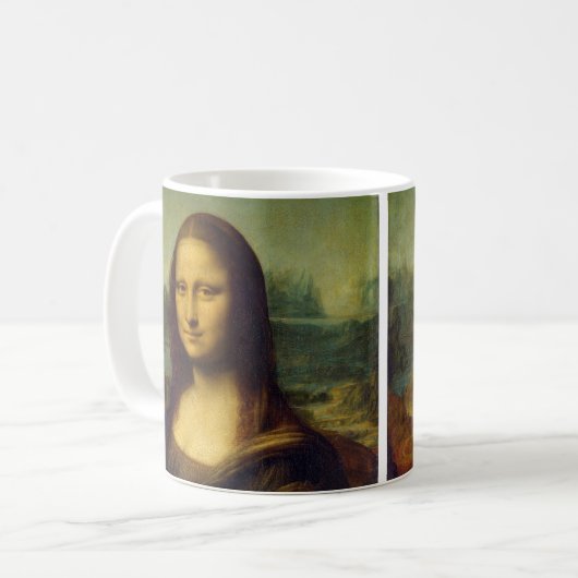 Mona Lisa | Leonardo da Vinci Kaffeetasse (Vorderseite Links)