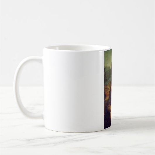 Mona Lisa, Leonardo da Vinci Kaffeetasse (Links)