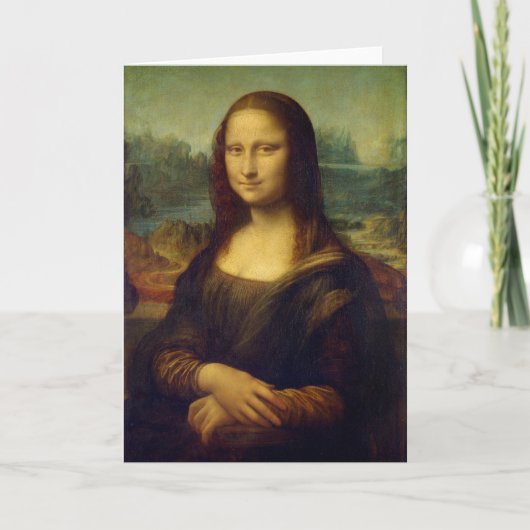 Mona Lisa | Leonardo da Vinci Karte (Vorderseite)
