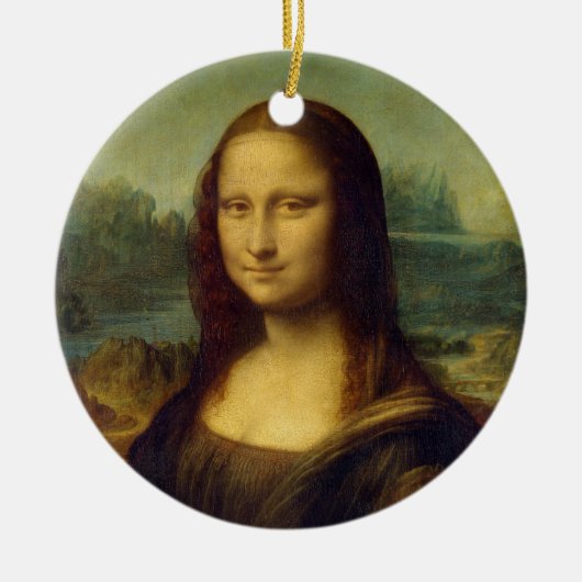 Mona Lisa | Leonardo da Vinci Keramik Ornament (Vorne)
