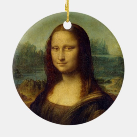 Mona Lisa | Leonardo da Vinci Keramik Ornament (Hinten)