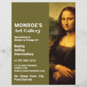 Mona Lisa, Leonardo Da Vinci, Kunsthändler, Galeri Flyer (Vorne)