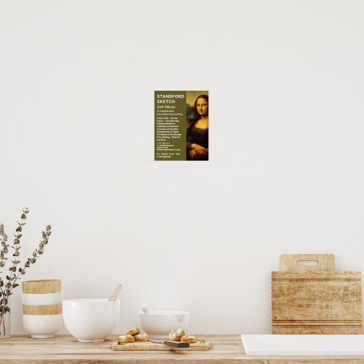 Mona Lisa, Leonardo Da Vinci, Kunsthandwerksgeschä Poster (Küche)