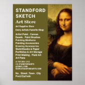 Mona Lisa, Leonardo Da Vinci, Kunsthandwerksgeschä Poster (Vorne)