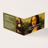 Mona Lisa, Leonardo Da Vinci, Kunsthandwerksgeschä Visitenkarten (Vorderseite)