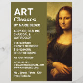 Mona Lisa, Leonardo da Vinci, Kunstklassen Flyer (Vorne)