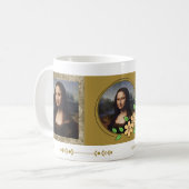 Mona Lisa, Leonardo da Vinci, Leinwand Kaffeetasse (Vorderseite Links)