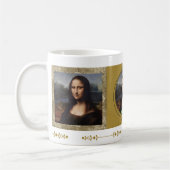 Mona Lisa, Leonardo da Vinci, Leinwand Kaffeetasse (Links)
