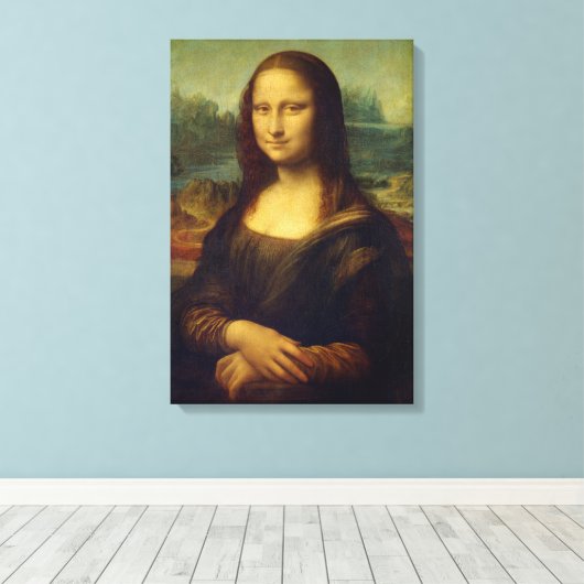 Mona Lisa | Leonardo da Vinci Leinwanddruck (Insitu (Holzboden))