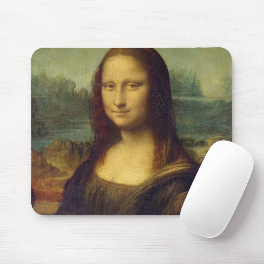 Mona Lisa, Leonardo da Vinci Mousepad (Mit Mouse)
