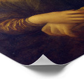 Mona Lisa, Leonardo da Vinci Poster (Ecke)