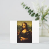 Mona Lisa - Leonardo Da Vinci Postkarte (Stehend Vorderseite)