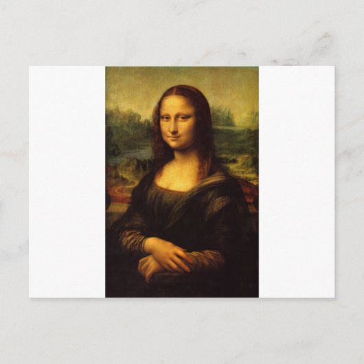 Mona Lisa - Leonardo Da Vinci Postkarte (Vorderseite)