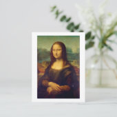 Mona Lisa, Leonardo da Vinci Postkarte (Stehend Vorderseite)