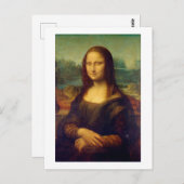 Mona Lisa, Leonardo da Vinci Postkarte (Vorne/Hinten)