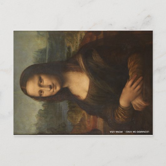 Mona Lisa Leonardo Da Vinci Postkarte (Vorderseite)
