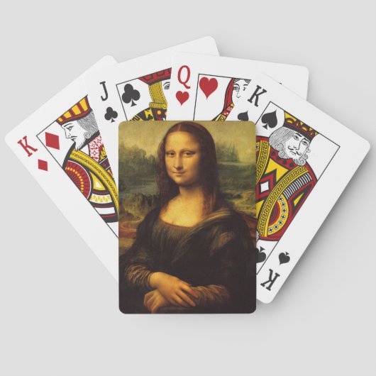 Mona Lisa, Leonardo da Vinci Spielkarten (Rückseite)