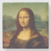 Mona Lisa | Leonardo da Vinci Steinuntersetzer (Vorderseite)