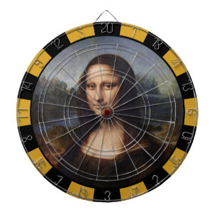 Mona Lisa & Leonardo da Vinci / Vintag Italien Dartscheibe