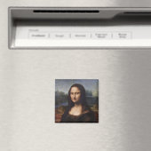 Mona Lisa & Leonardo da Vinci / Vintag Italien Magnet (In Situ (Geschirrspüler))