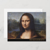 Mona Lisa & Leonardo da Vinci / Vintag Italien Postkarte (Vorne/Hinten)