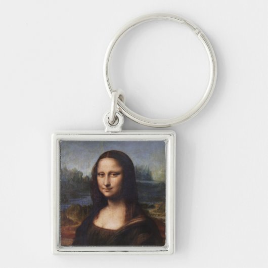 Mona Lisa & Leonardo da Vinci / Vintag Italien Schlüsselanhänger (Vorne)