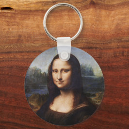 Mona Lisa & Leonardo da Vinci / vintage Italy Schlüsselanhänger