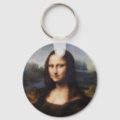 Mona Lisa & Leonardo da Vinci / vintage Italy Schlüsselanhänger (Rückseite)