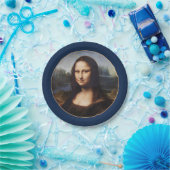 Mona Lisa & Leonardo da Vinci / Vintages Italien Pappteller (Party)