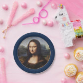 Mona Lisa & Leonardo da Vinci / Vintages Italien Pappteller (Party)
