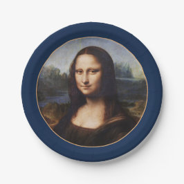Mona Lisa & Leonardo da Vinci / Vintages Italien Pappteller