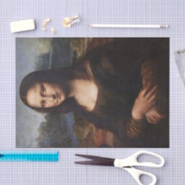 Mona Lisa & Leonardo da Vinci / Vintages Italien Seidenpapier