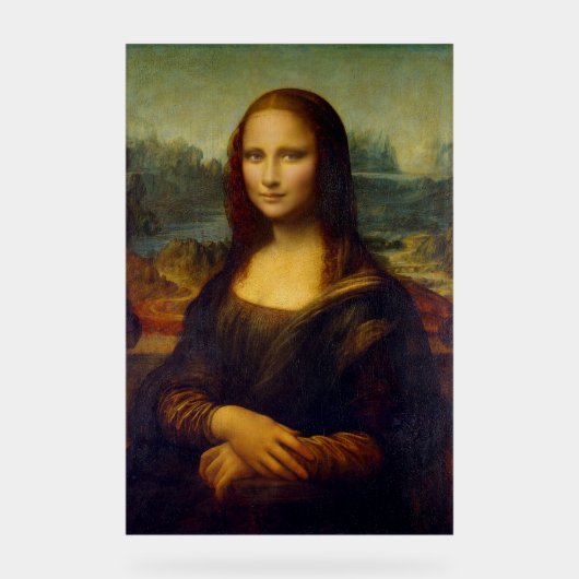 Mona Lisa Leonardo Frankreich Acrylschild (Vorderseite)