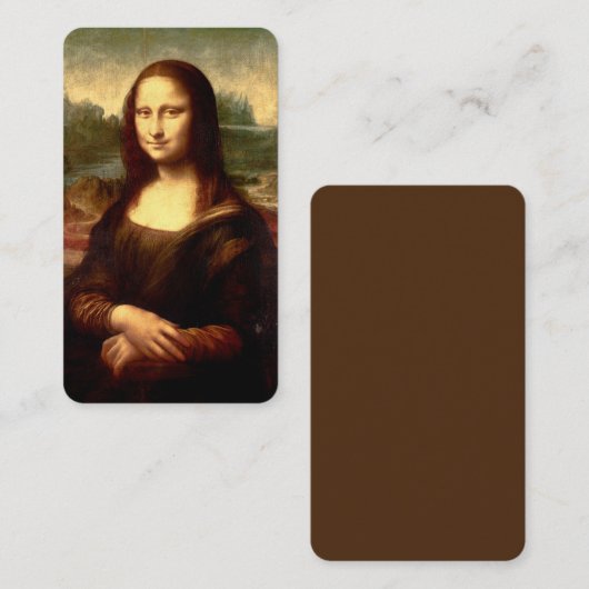 Mona Lisa Lesezeichen Visitenkarte (Vorne/Hinten)