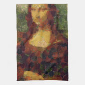 Mona Lisa Lettuce Vegane Kunstparadies Geschirrtuch (Vertikal)