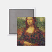 Mona Lisa Lettuce Vegane Kunstparadies Magnet (Vorderseite/Rückseite)