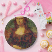 Mona Lisa Lettuce Vegane Kunstparadies Pappteller (Party)