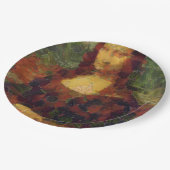 Mona Lisa Lettuce Vegane Kunstparadies Pappteller (Schrägansicht)