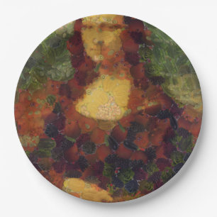 Mona Lisa Lettuce Vegane Kunstparadies Pappteller