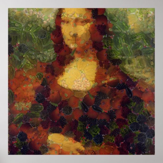 Mona Lisa Lettuce Vegane Kunstparadies Poster (Vorne)