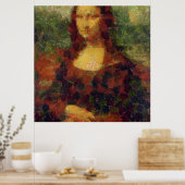 Mona Lisa Lettuce Vegane Kunstparadies Poster (Küche)