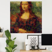 Mona Lisa Lettuce Vegane Kunstparadies Poster (Heimbüro)