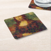 Mona Lisa Lettuce Vegane Kunstparadies Rechteckiger Pappuntersetzer (angewinkelt)