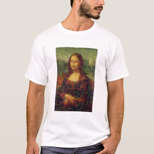 Mona Lisa Lettuce Vegane Kunstparadies T-Shirt (Vorderseite)