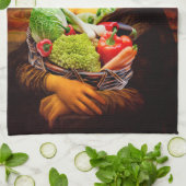 Mona Lisa Liebe-Gemüse Küchentuch (Gefaltet)
