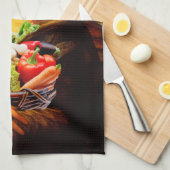 Mona Lisa Liebe-Gemüse Küchentuch (Viertel Falte)