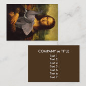 Mona Lisa Lieben Elephanten Visitenkarte (Vorne/Hinten)