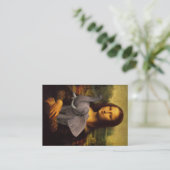 Mona Lisa Lieben Elephanten Visitenkarte (Stehend Vorderseite)